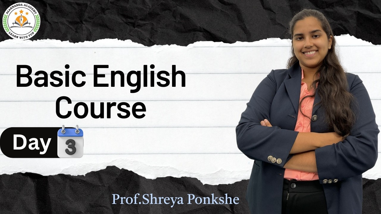 Basic English Course | Day 3 | Objects, Prepositions and Sentence Completion