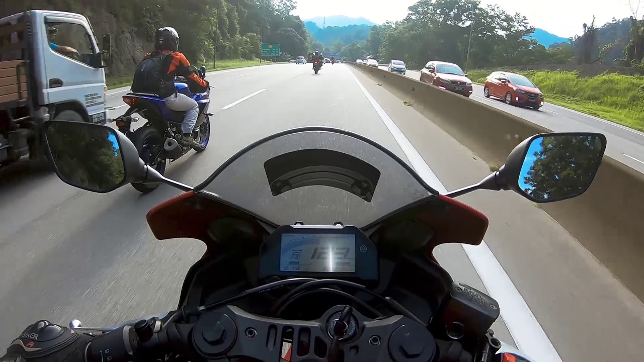 Akrapovic + Powerbomb - Yamaha R25 (NO WIND!) - BHP Gombak to Lemang To'ki