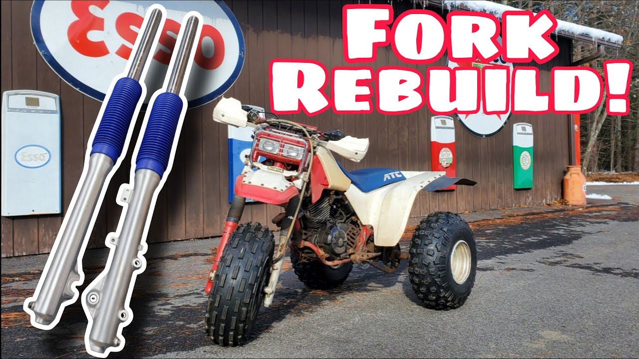 Как восстановить вилку Honda ATC 350X — аналогично вилкам 250R, 200X и других моделей.