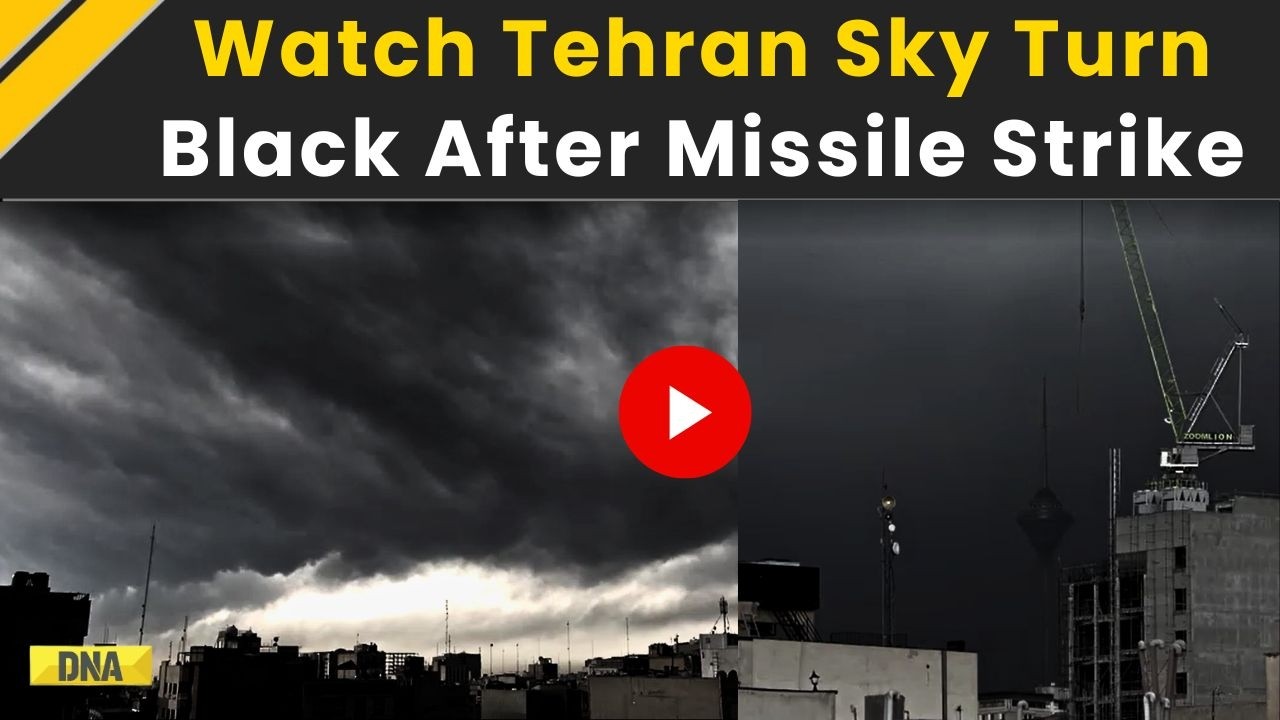 Israel Iran War: Black Smoke Engulfs Tehran After Oil Depot Strike | Iran Israel War