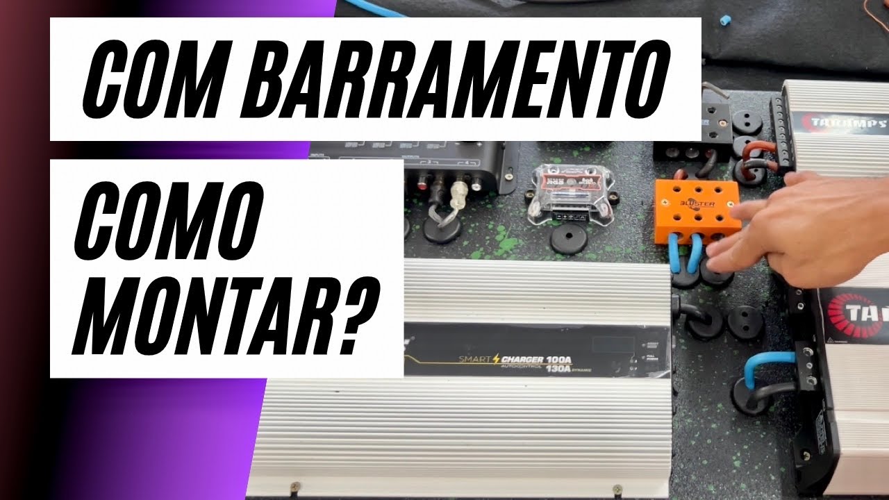 COMO MONTAR UM PAINEL DE MÓDULOS COM BARRAMENTO - PASSO A PASSO