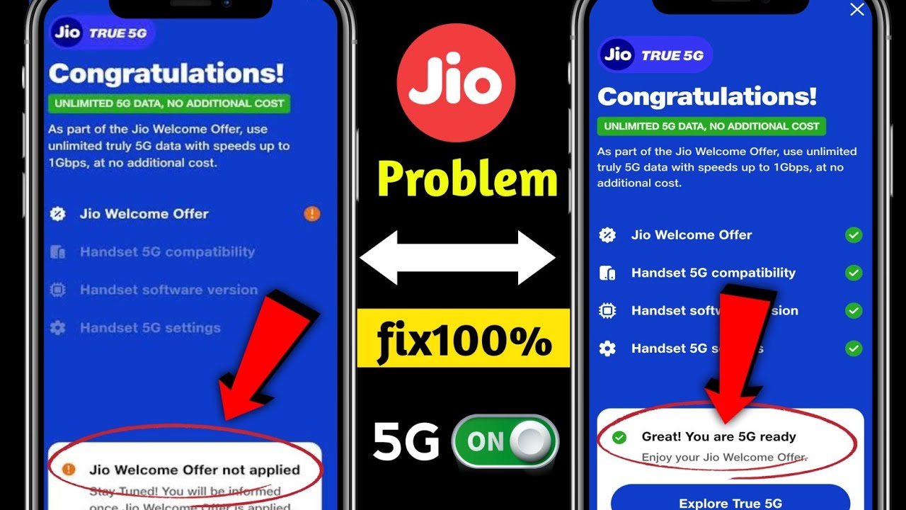 jio welcome offer not applied | jio 5g kaise activate kare |
