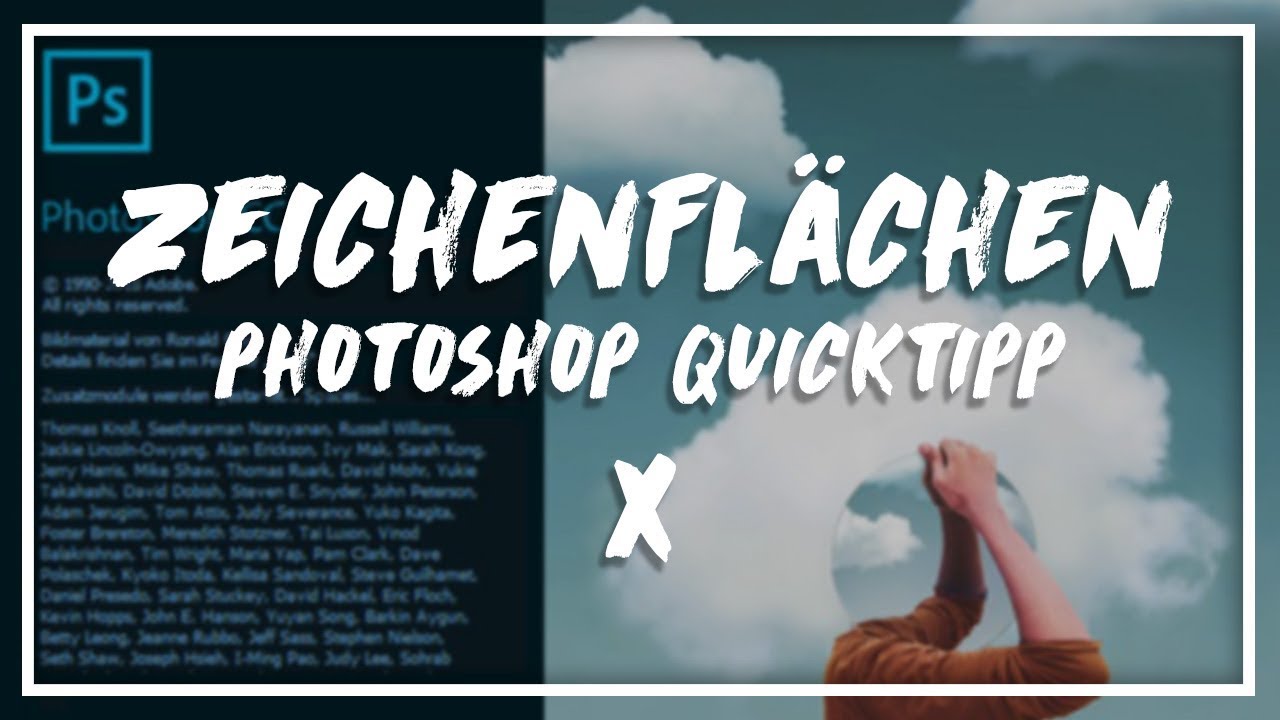 Zeichenflächen in Photoshop benutzen