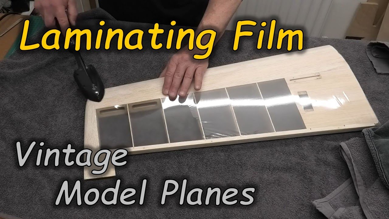 Applying Laminating Film/Doculam to Vintage Model Planes - For Tissue covering