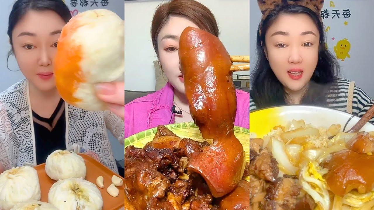 Extreme Chinese Mukbang &ndash; Insane Textures & Giant Bites #73