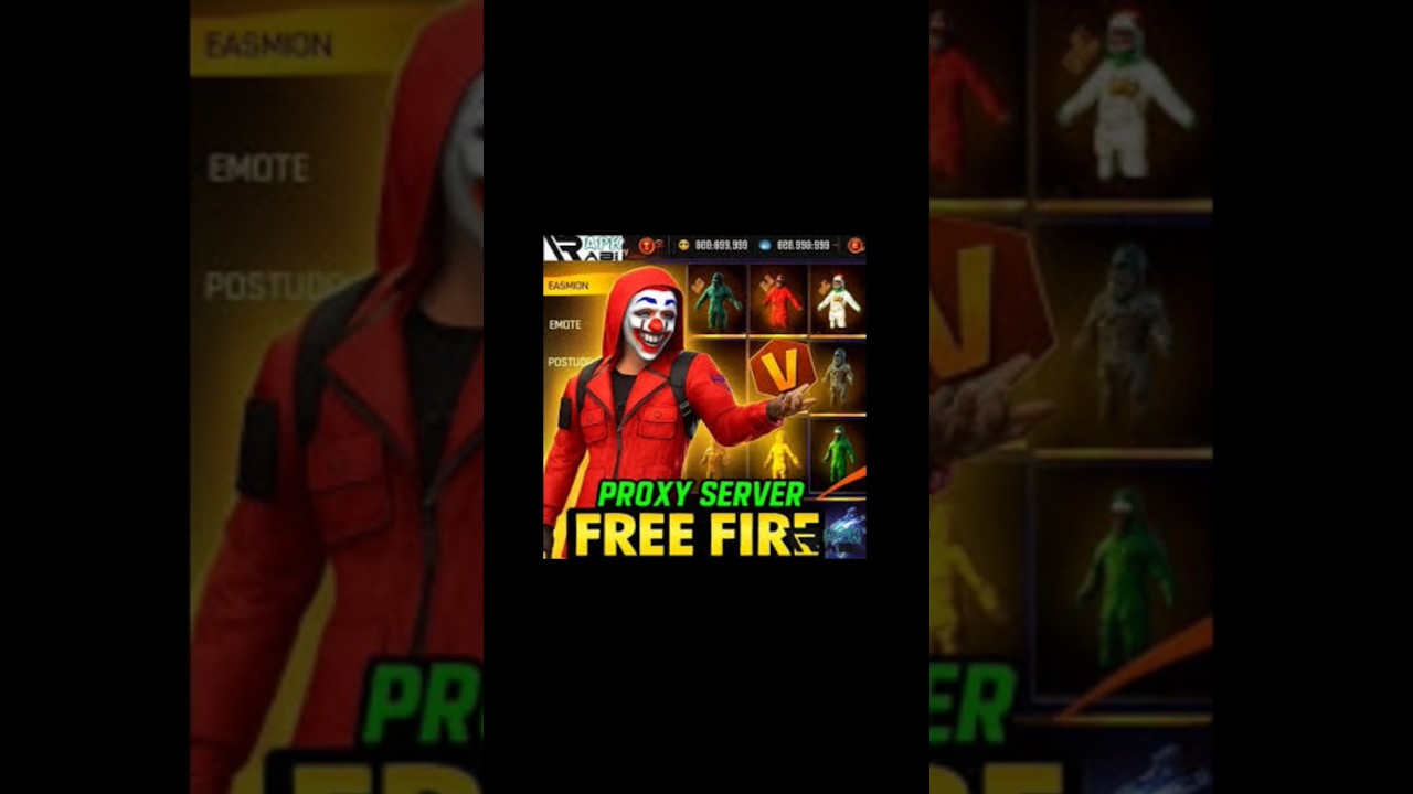 free fire proxy server ob52 free ! 😱 