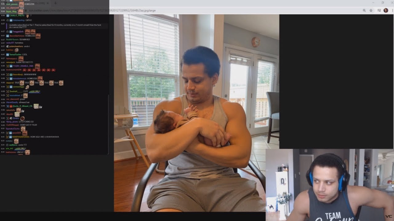 Tyler1 Shares a Pic With Erobb's baby on Stream