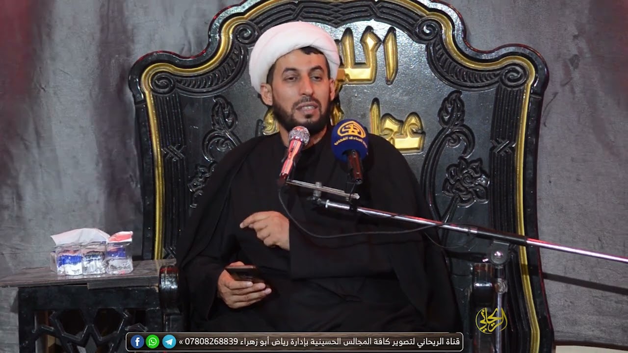 الشيخ عباس الجابري _محرم 1444 _الليلة العاشرة _في ديوان ابو مالك جعفر _سوق الشيوخ الحسائية