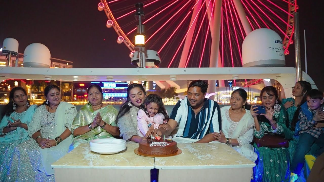 Avinyas 4th birthday party celebration 🎉 in Dubai 🥂