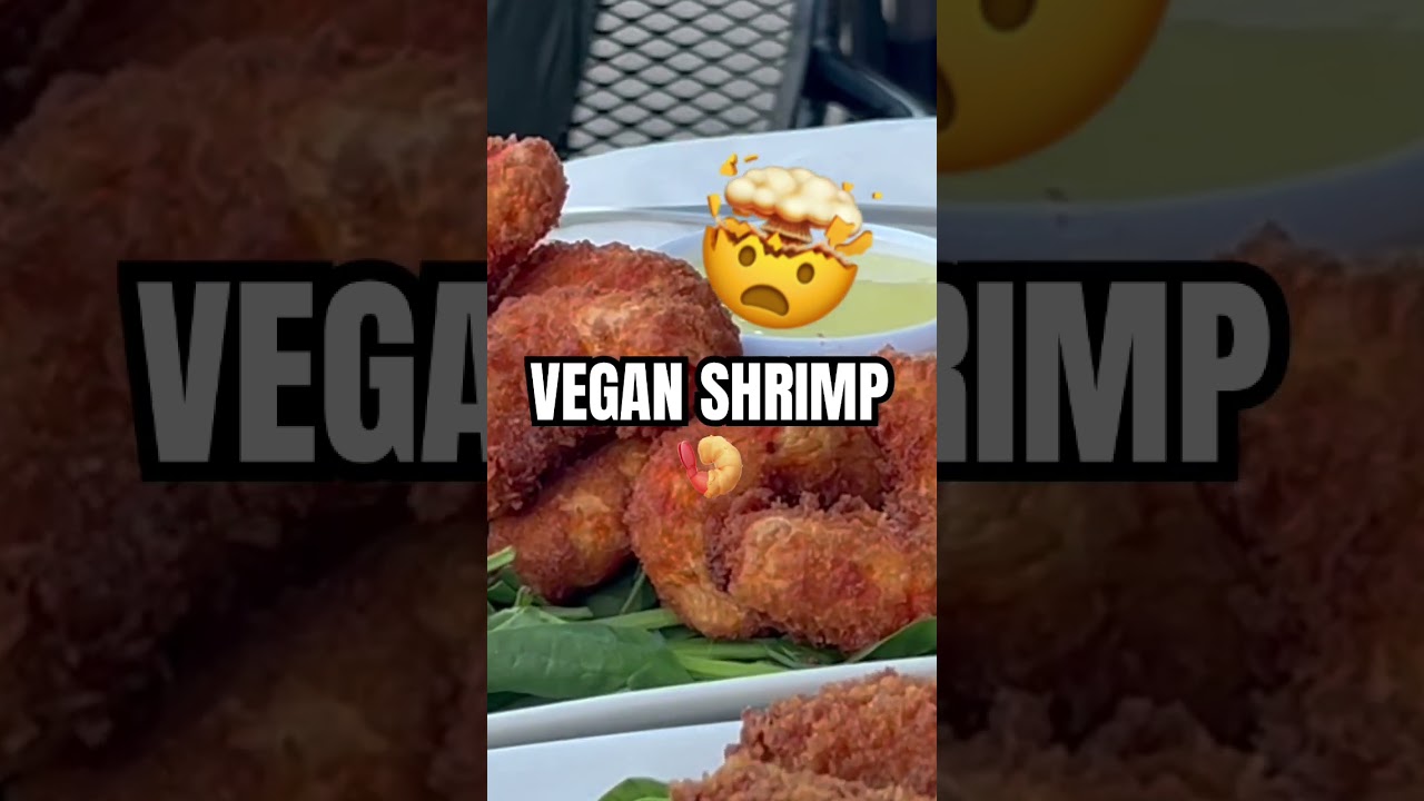 REAL VEGAN SHRIMP? #quiteatinganimals #vegan #real #shrimp #food #animals #seafoodboil #shorts #fyp