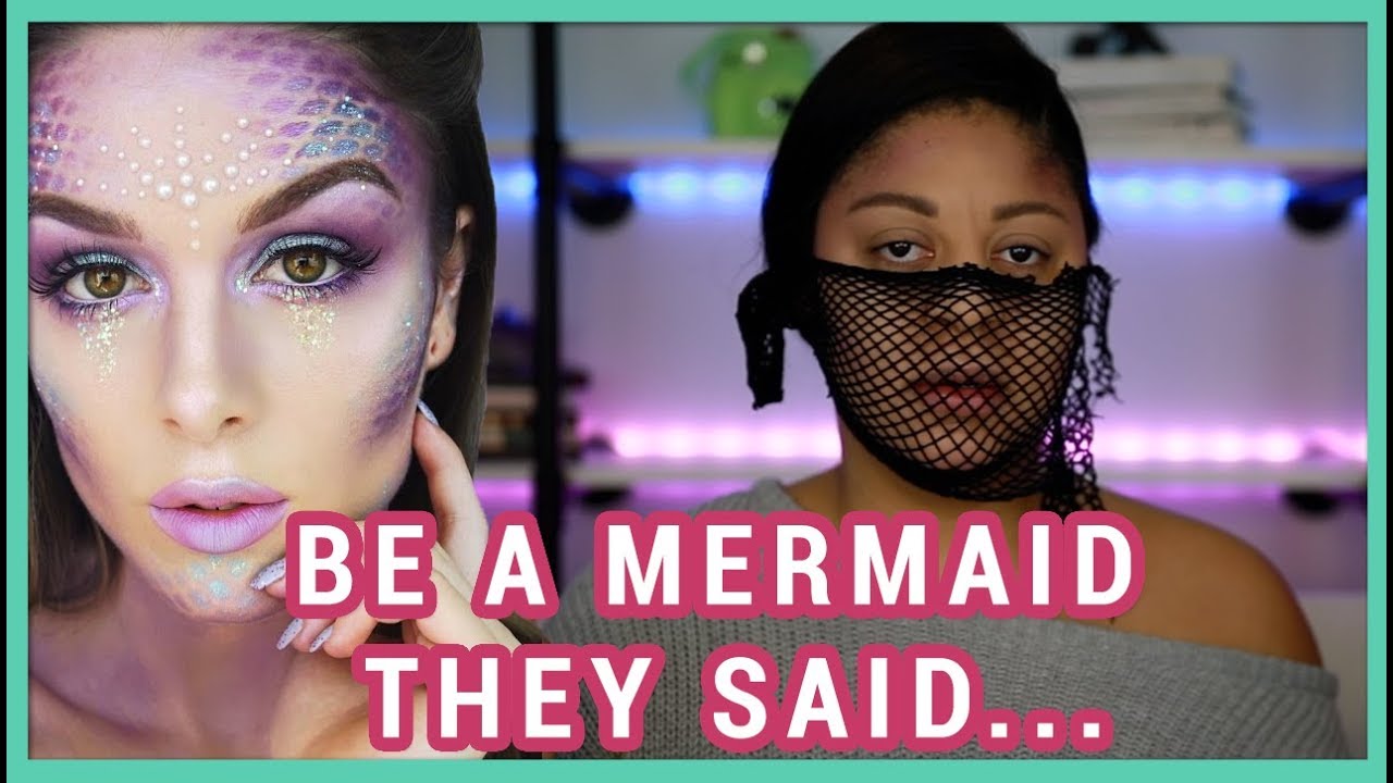 Trying to follow a Mermaid Makeup Tutorial | Easy Mermaid Makeup | Gavyn Taylor