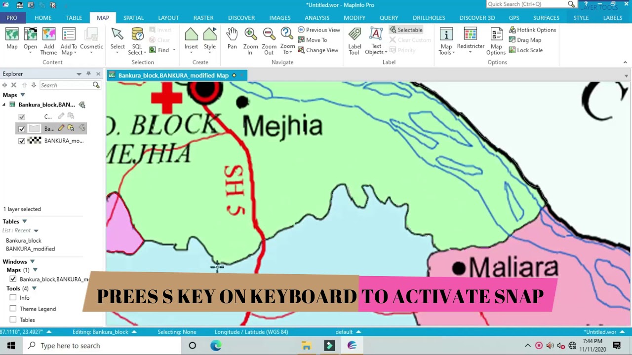 Mapinfo pro tutorial on digitization