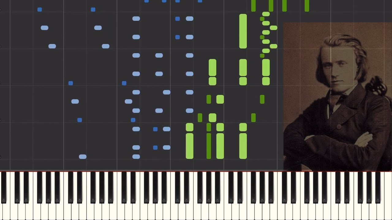 Brahms - Hungarian Dance No. 4 [Piano Tutorial] (Synthesia)