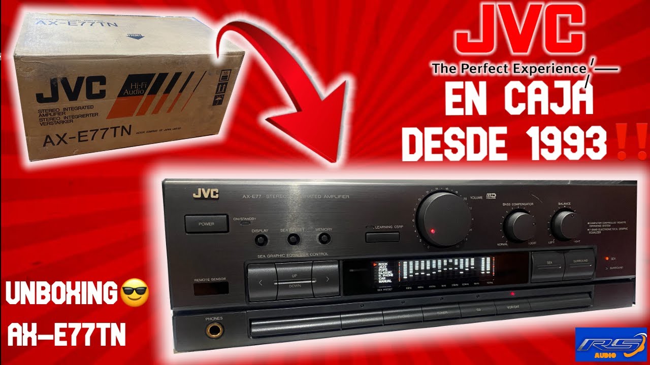 Este amplificador JVC lleva 31 años en caja‼️😱 (Unboxing + Primeras impresiones)