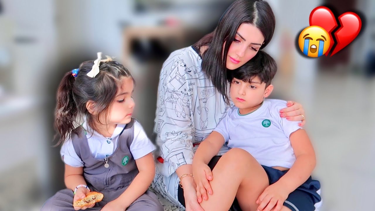 ابننا انصاب بالمدرسة 💔 نور خافت كتير😢