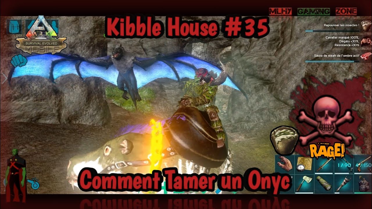 Ark Mobile Fr #35 Kibble House❗️Comment Tamer un Onyc🦇 Utilités ‼️😎 #arkmobile #ark #gaming