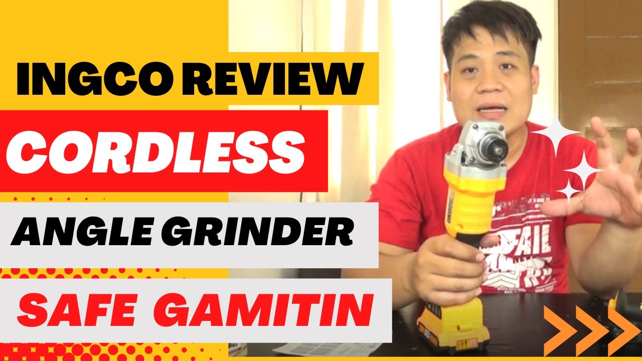 INGCO CORDLESS ANGLE GRINDER LITHIUM-ION REVIEW