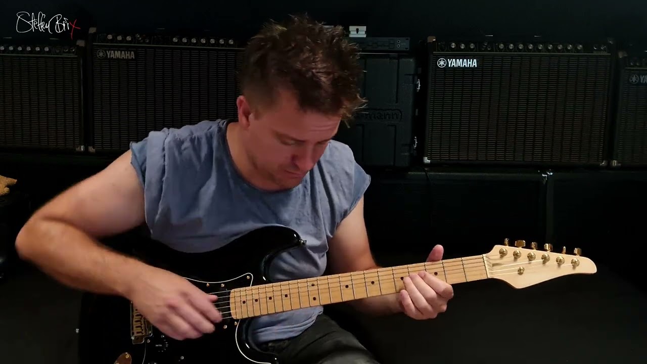 Upgraded Tanglewood Stratocaster with Don Lace S100 pickups - clean tone (Steffen Brix loop jam)