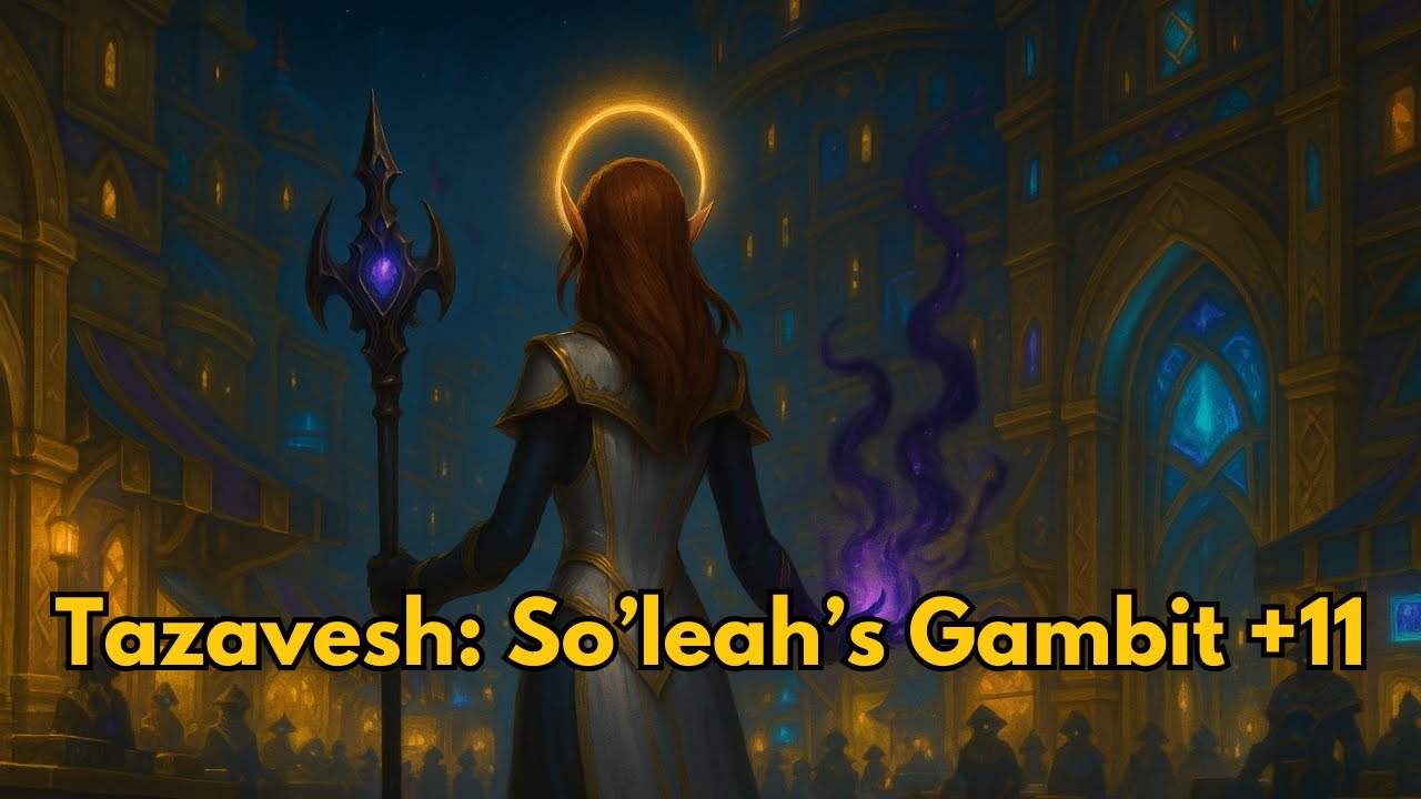 🔸 Tazavesh: So’leah’s Gambit +11 | Discipline Priest | Mythic+ Dungeon | WoW TWW Season 3