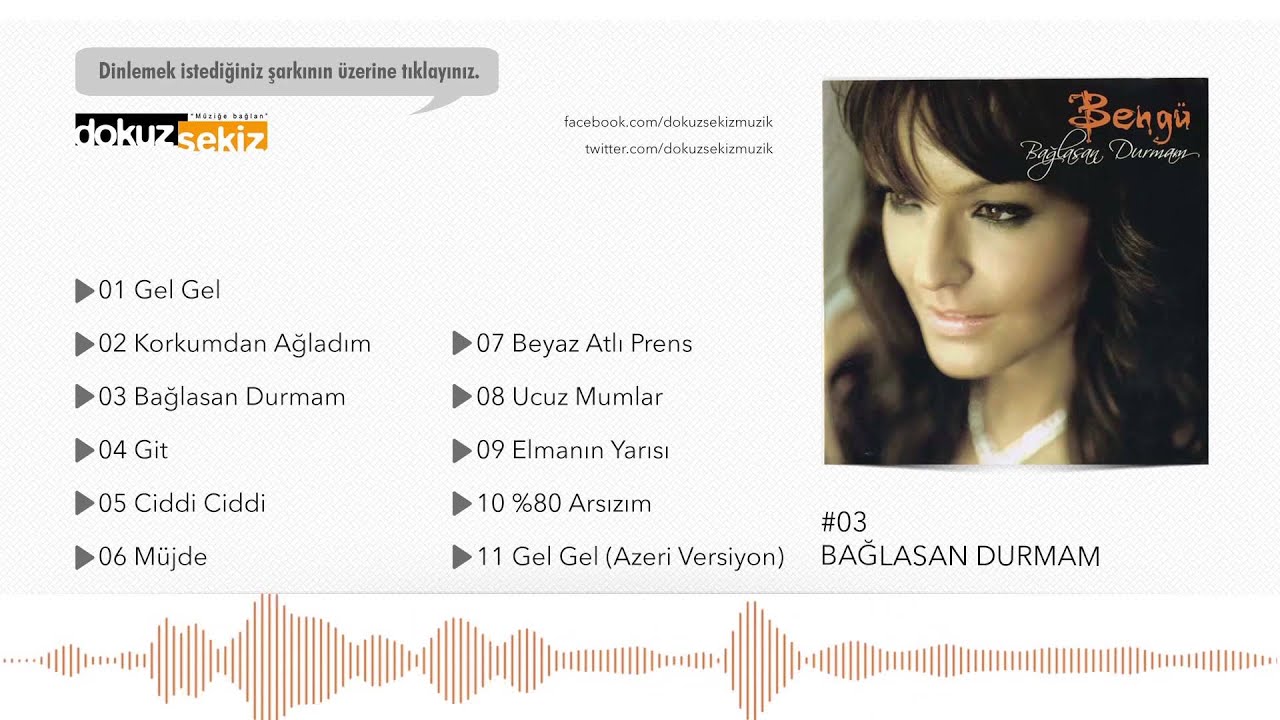 Bengü - Bağlasan Durmam (Official Audio)
