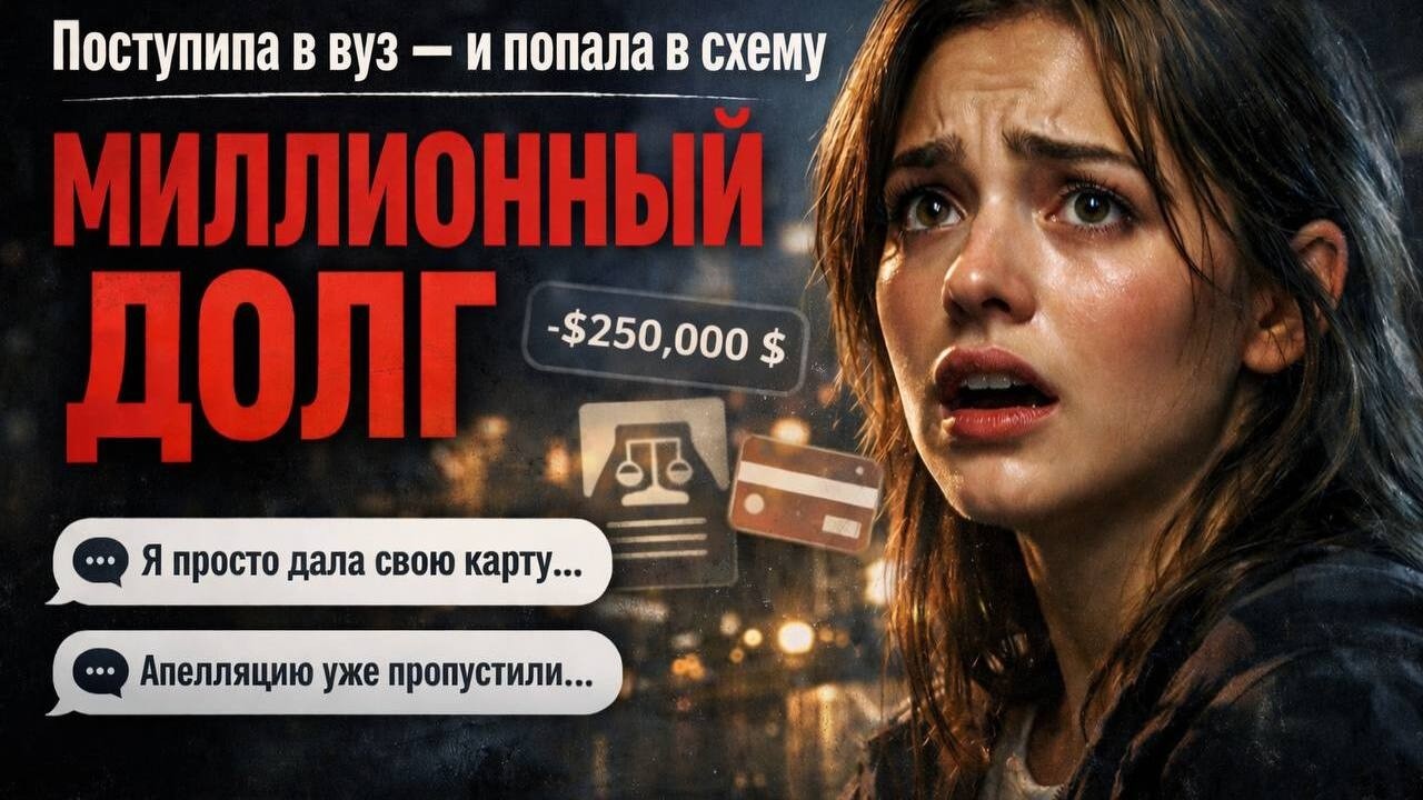 Студентку втянули в “лёгкий заработок”: теперь она ДОЛЖНА МИЛЛИОНЫ