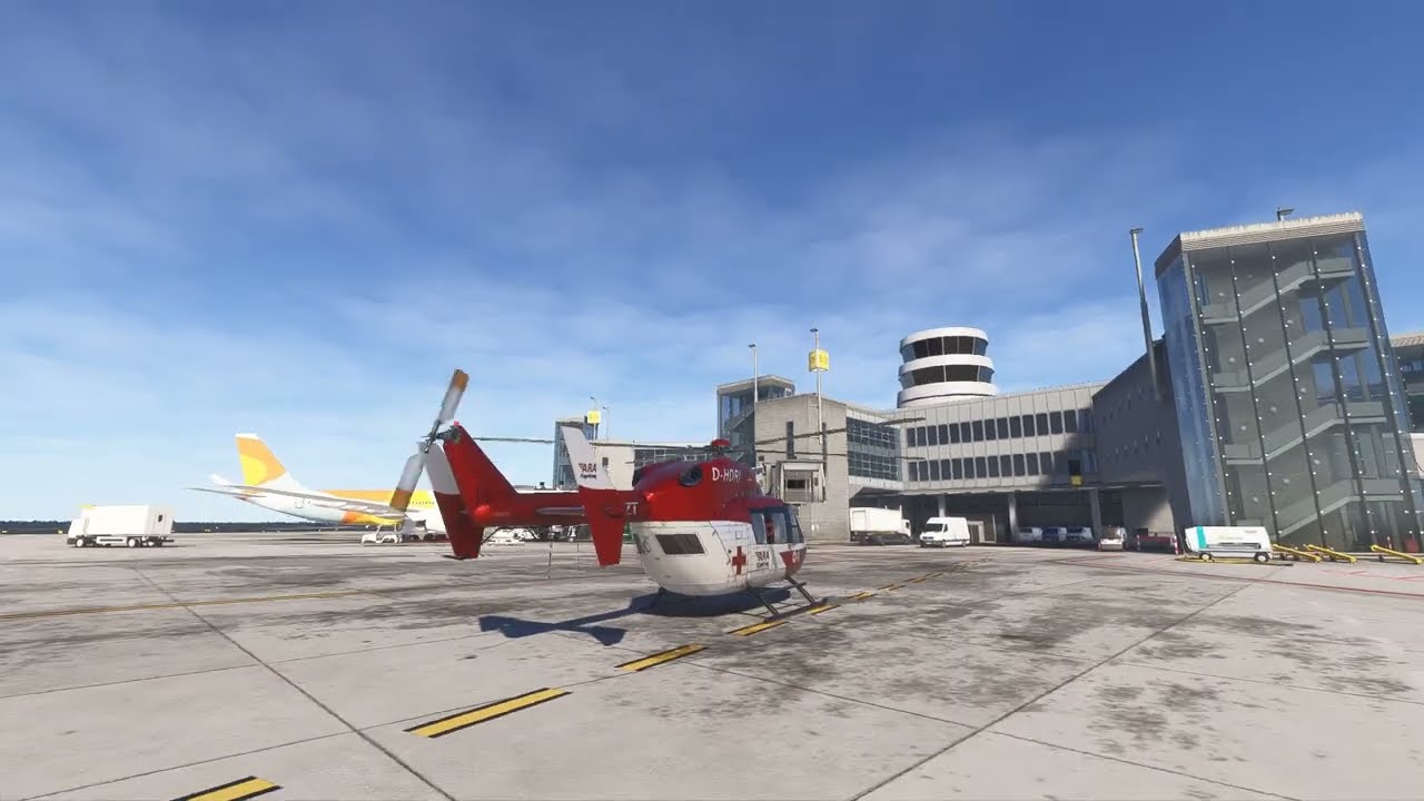 MSFS 2024 BK-117 Kurzer Testflug EDDL