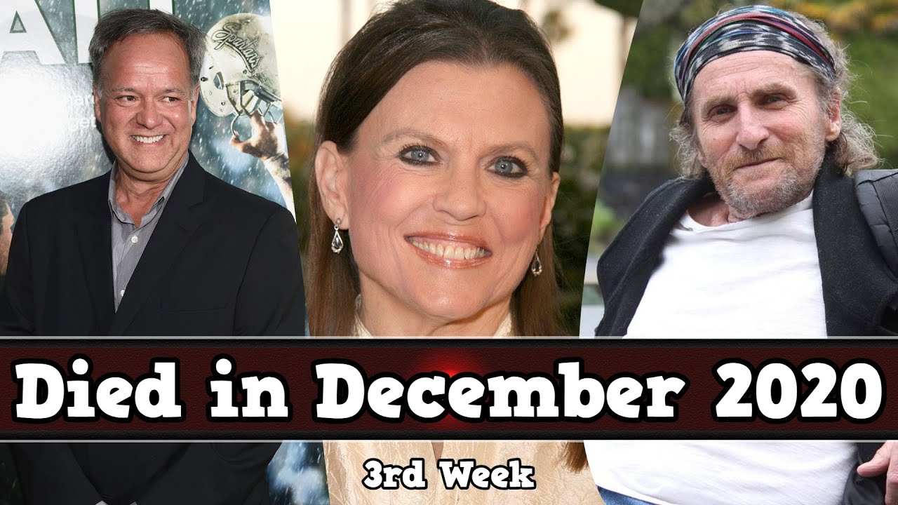 Celebrities Who Died in December 2020, 3rd Week