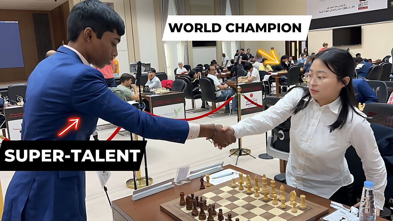 Praggnanandhaa takes on the World Champion Ju Wenjun| Final Moments | 6th Sharjah Masters