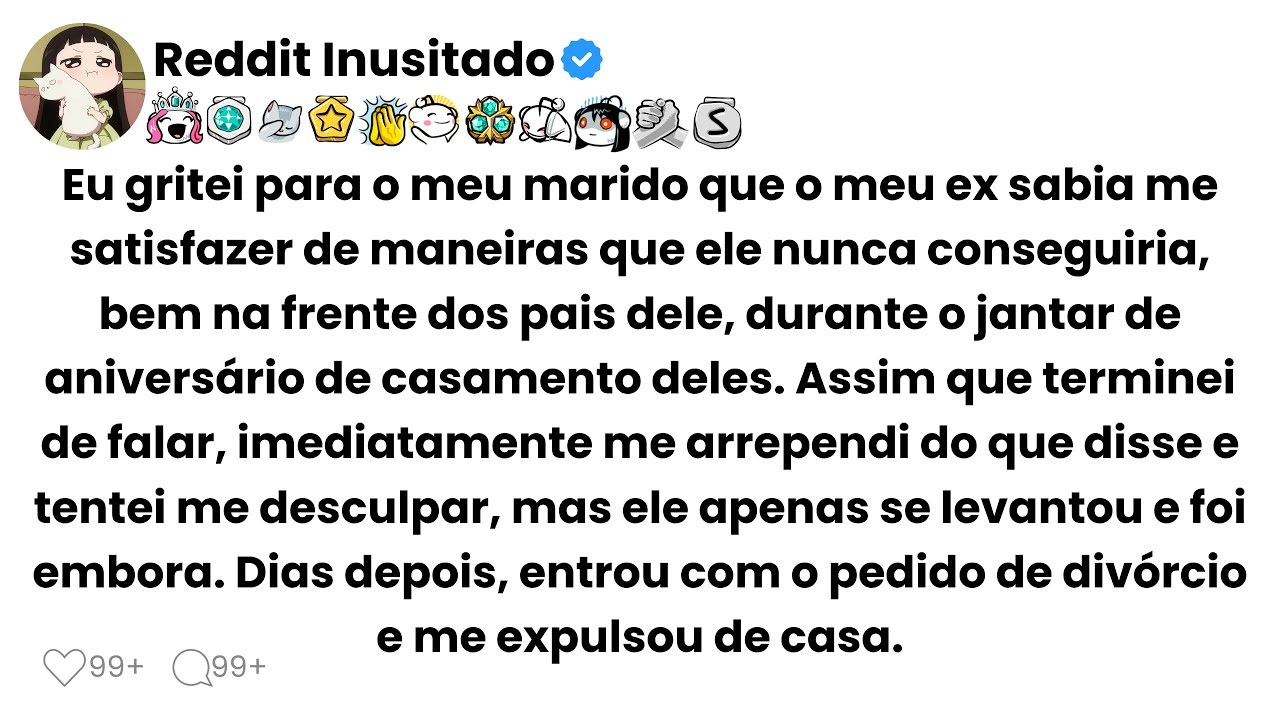 Eu gritei para o meu marido que o meu ex sabia me satisfazer de maneiras que ele nunca conseguiria..