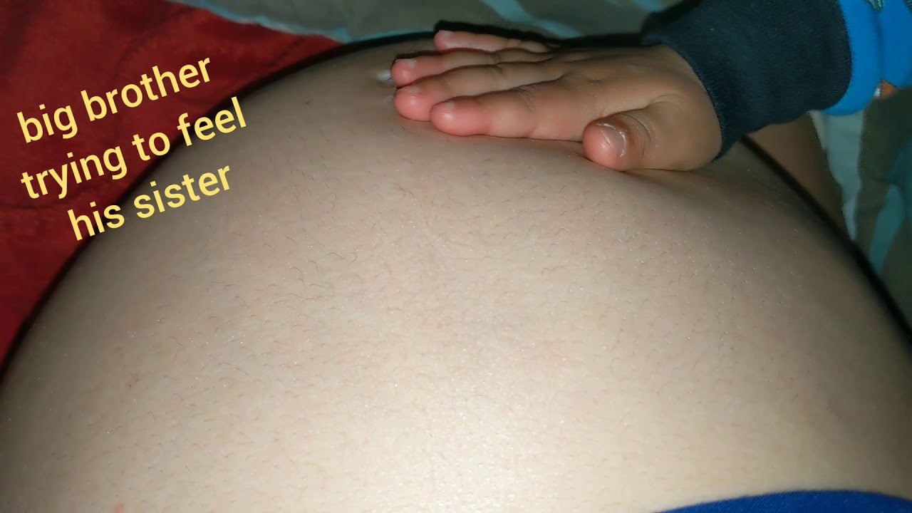 INCREDIBLE VIDEO OF BABY MOVEMENT AT 32 WEEKS PREGNANT AND PROTECTIVE BROTHER | FETAL MOVEMENT|
