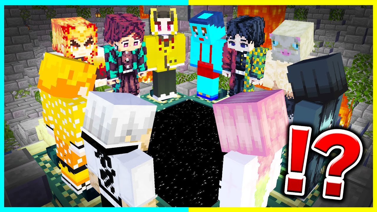 鬼滅の刃のキャラが仲間になる世界でマインクラフト！無惨を倒せ🔥【まいくら / マインクラフト】