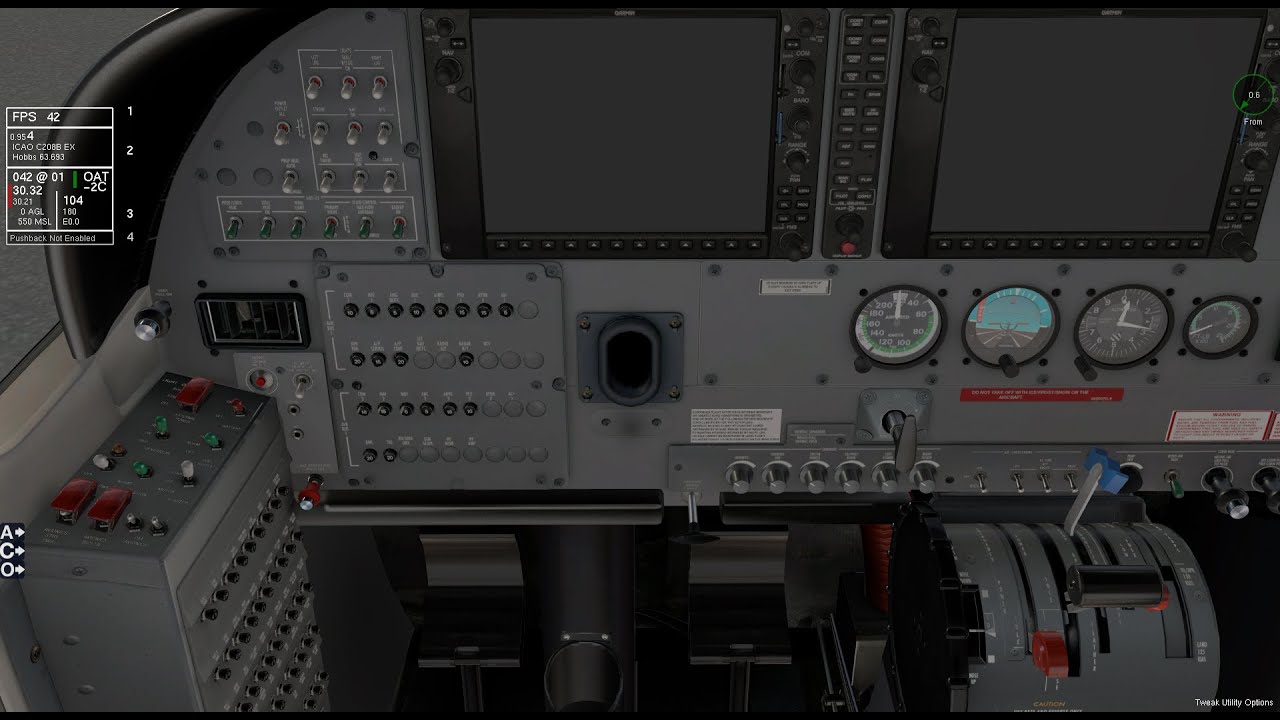 Carenado C208 EX Startup issues