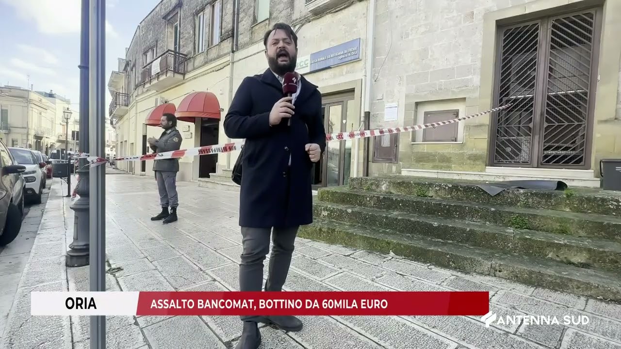 13 DICEMBRE 2025   ORIA BR   ASSALTO BANCOMAT, BOTTINO DA 60MILA EURO