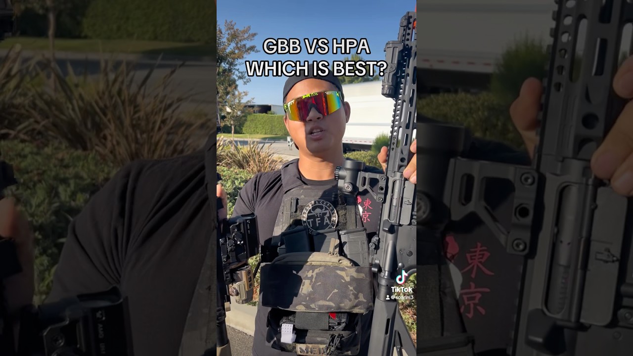 GBB VS HPA Which is Best? #shorts #short #airsoft #airsoftgi #gaming #toys #milsim #gear #cod #hpa