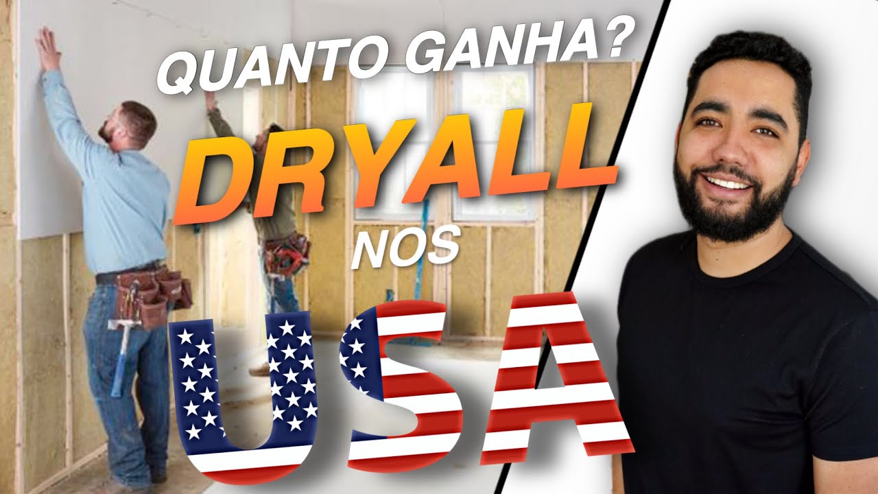 Empregos com DRYWALL nos Estados Unidos 🇺🇸- QUANTO PAGAM??? 🤔