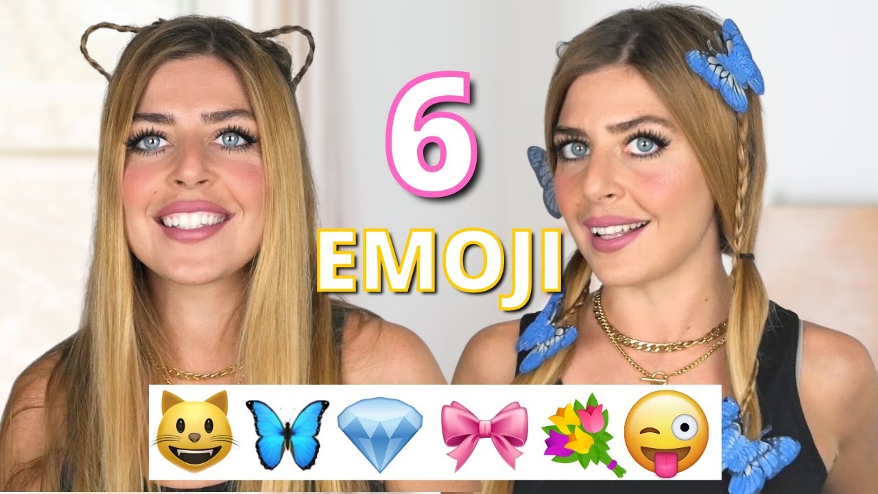 💇 EMOJI HAIR CHALLENGE 6 acconciature ispirate alle EMOJI #hairstyle #tiktok