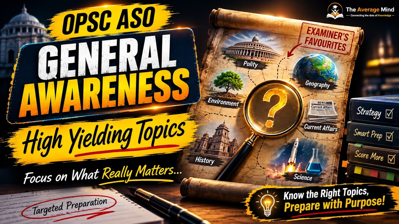 OPSC ASO General Awareness | High-Yield Topics | PYQ Analysis & Smart Strategy