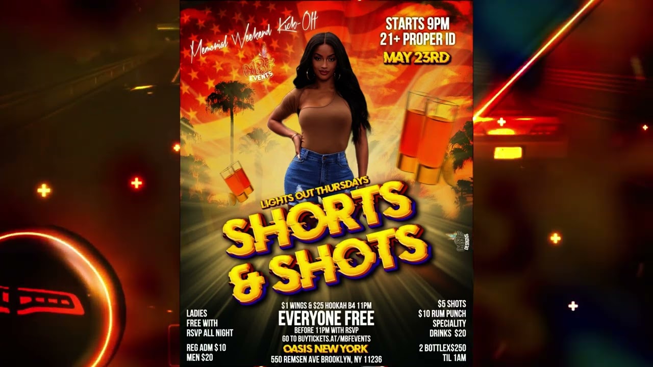 DJ MELLY KAVELLI - LIGHTS OUT THURSDAY PRESENTS  SHORTS AND SHOTS | BY  MR.BE FREE EVENTS | PMX001