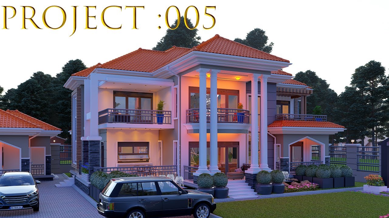 Project 005: 4-Bedroom Stored Architectural Stunning Residential House ! [19.4mx19m] .