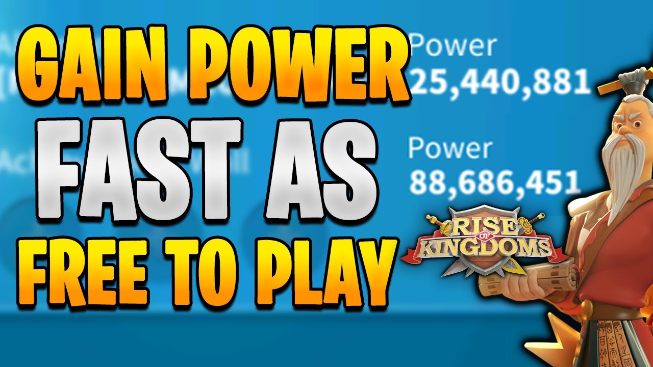 8 Tips to Gain Power Fast for free to play (F2P) in rok | Rise of Kingdoms