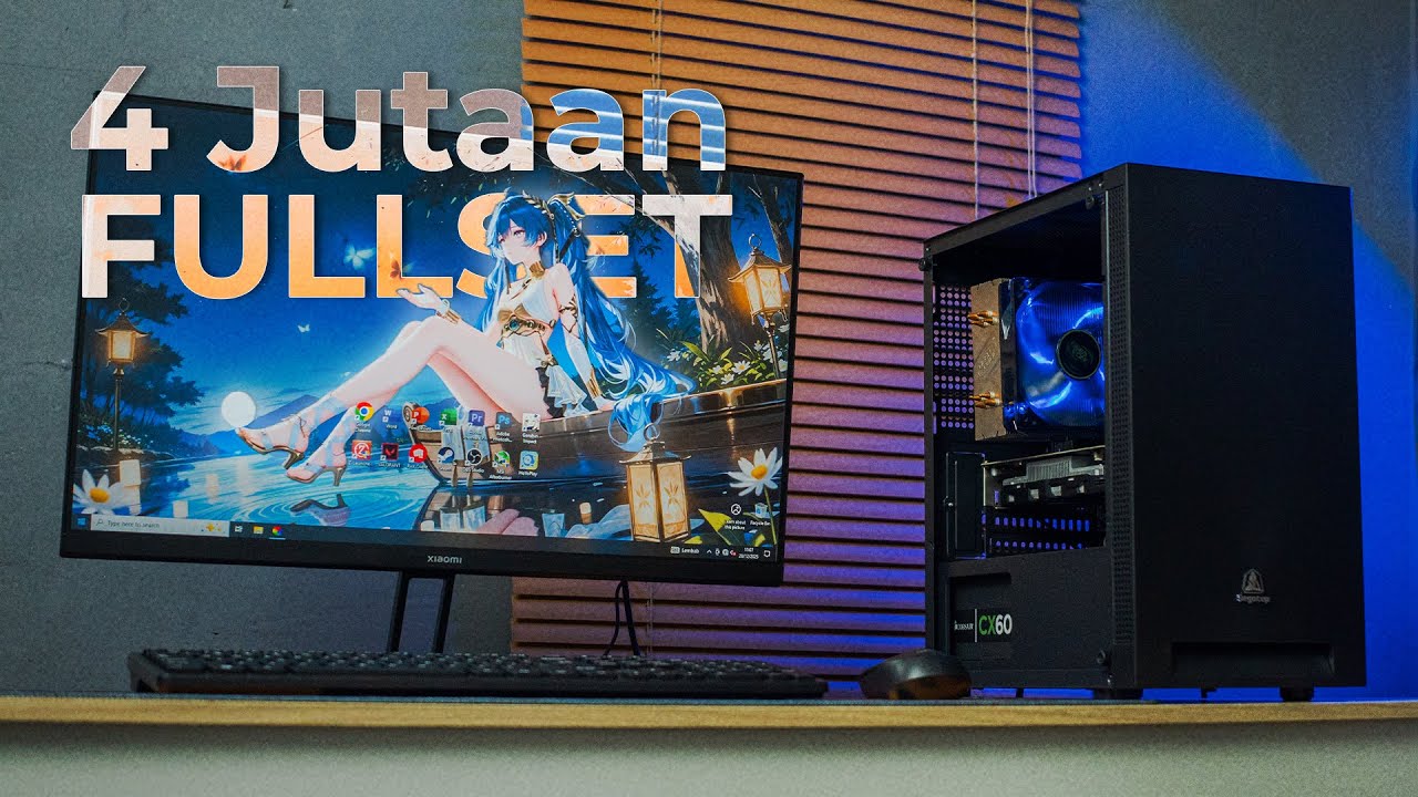Rakit pc gaming 4 Jutaan fullset dengan monitor Core i7 3770 ft GTX 1050 | Rakit PC EPS 23