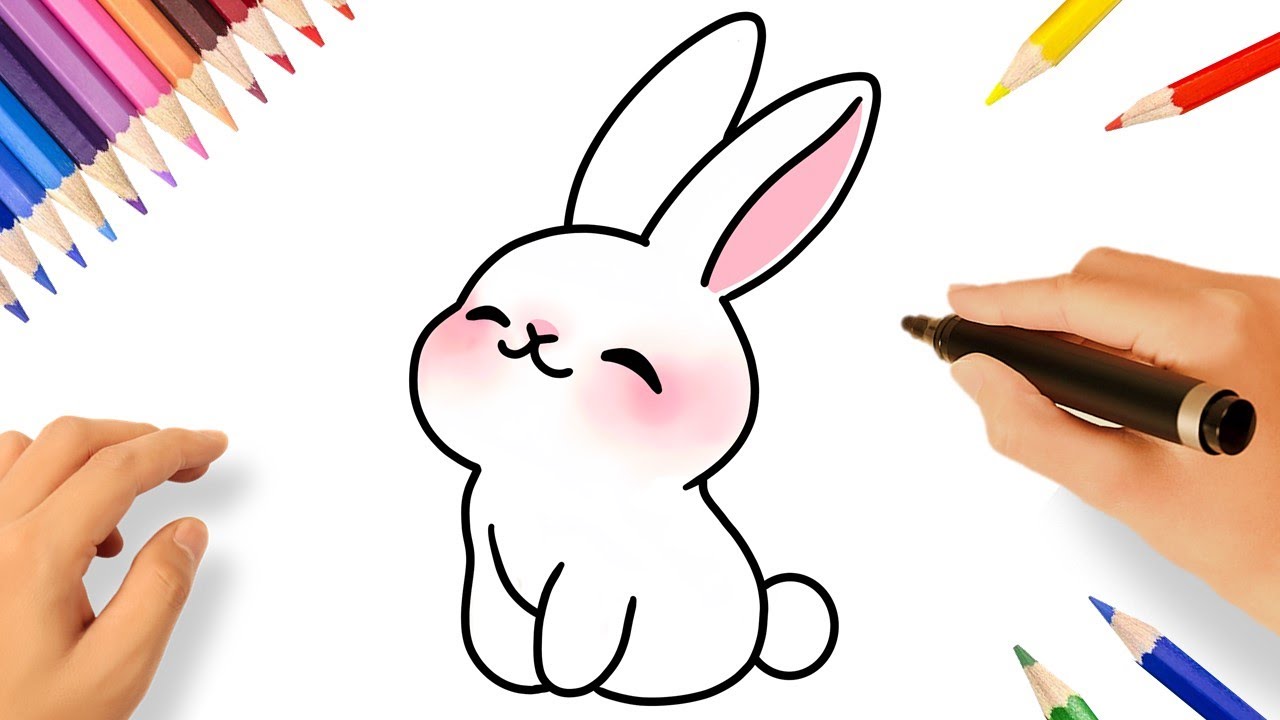 COMMENT DESSINER UN LAPIN MIGNON FACILE