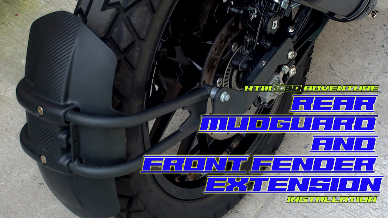 Mudguard Installation on KTM 390 Adventure
