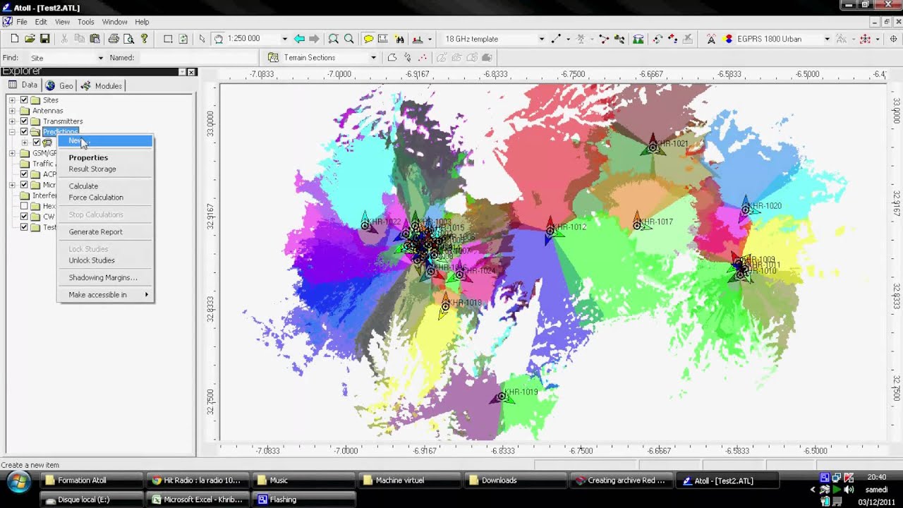 Cell planning Part 3 : Predictions calculation on Atoll | Finger On Mouse