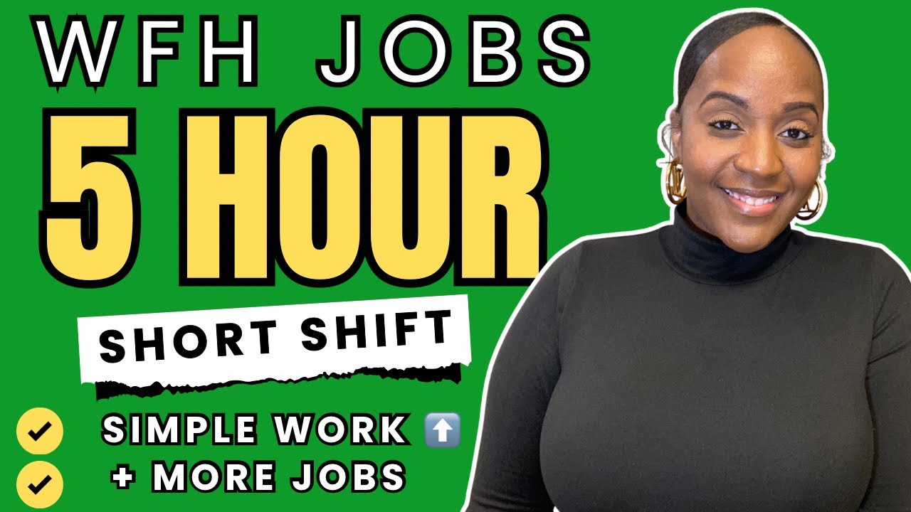 ✅ SHORT 5 Hour Shift - Simple Work + More Part Time Work From Home Jobs 2025