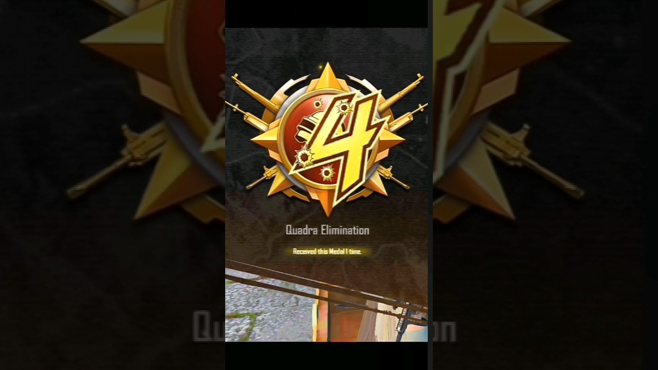 Quadra Elimination 🔥 #shorts #bgmi #pubg