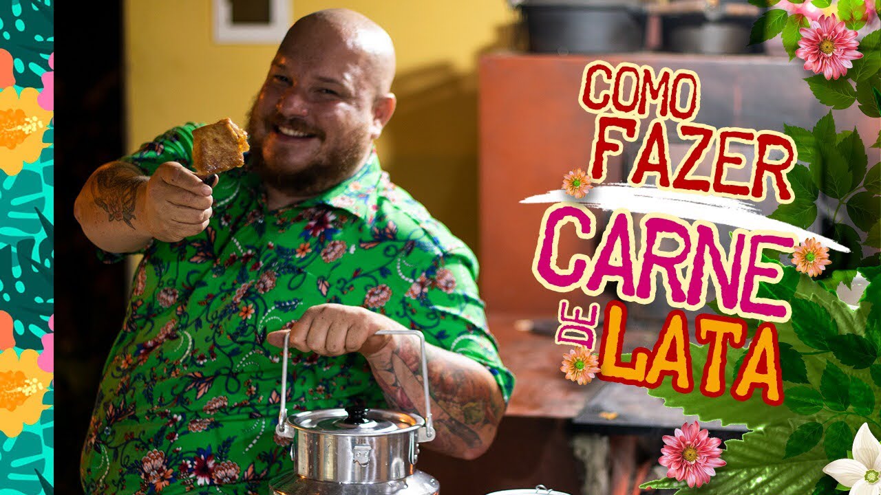Como fazer Carne de Lata e Torresmo (Porco na Lata) / Égua Doido