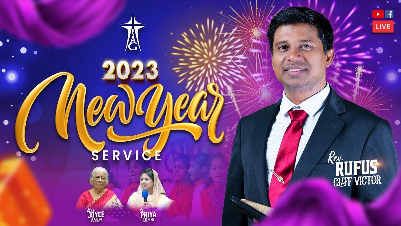 #newyearServiceEnglish | Rev.C.#RufusCliffVictor | Rev.V#CharlesAaron | #rsagchurch