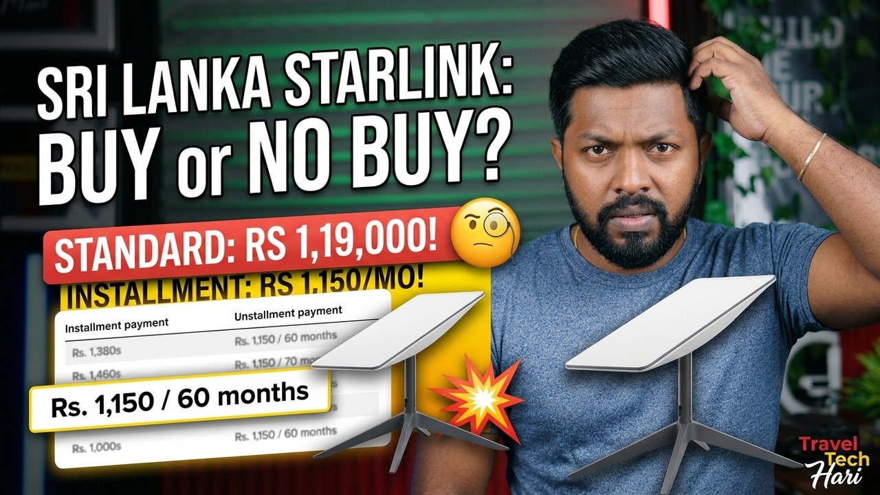 Is Starlink 🧐Worth It in Sri Lanka😲How to Buy Starlink Installment in💥 Sri Lanka @Travel Tech Hari