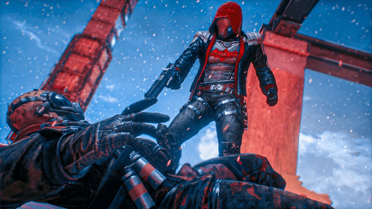 Batman Arkham Knight: Red Hood Brutal Stealth Kills & Combat